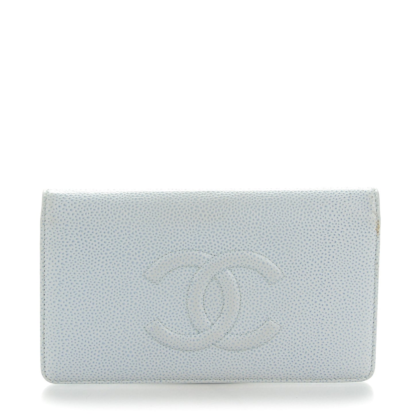 Caviar Timeless CC Yen Wallet Light Blue