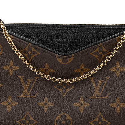 Louis Vuitton Monogram Pallas Clutch Black 8 of 11