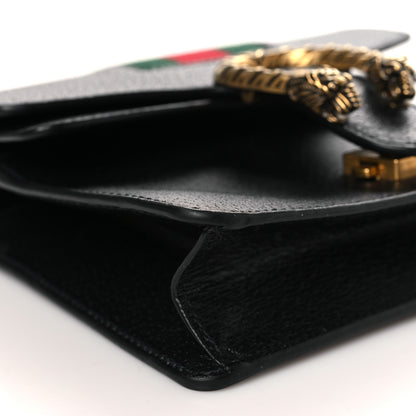 Gucci Calfskin Web Mini Dionysus Shoulder Bag Black 8 of 9