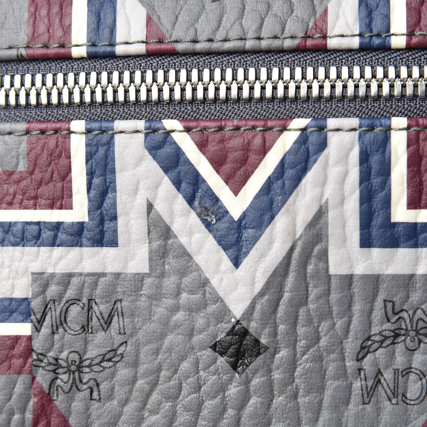 MCM Visetos Gunta Small Stark Backpack Phantom Grey 14 of 17