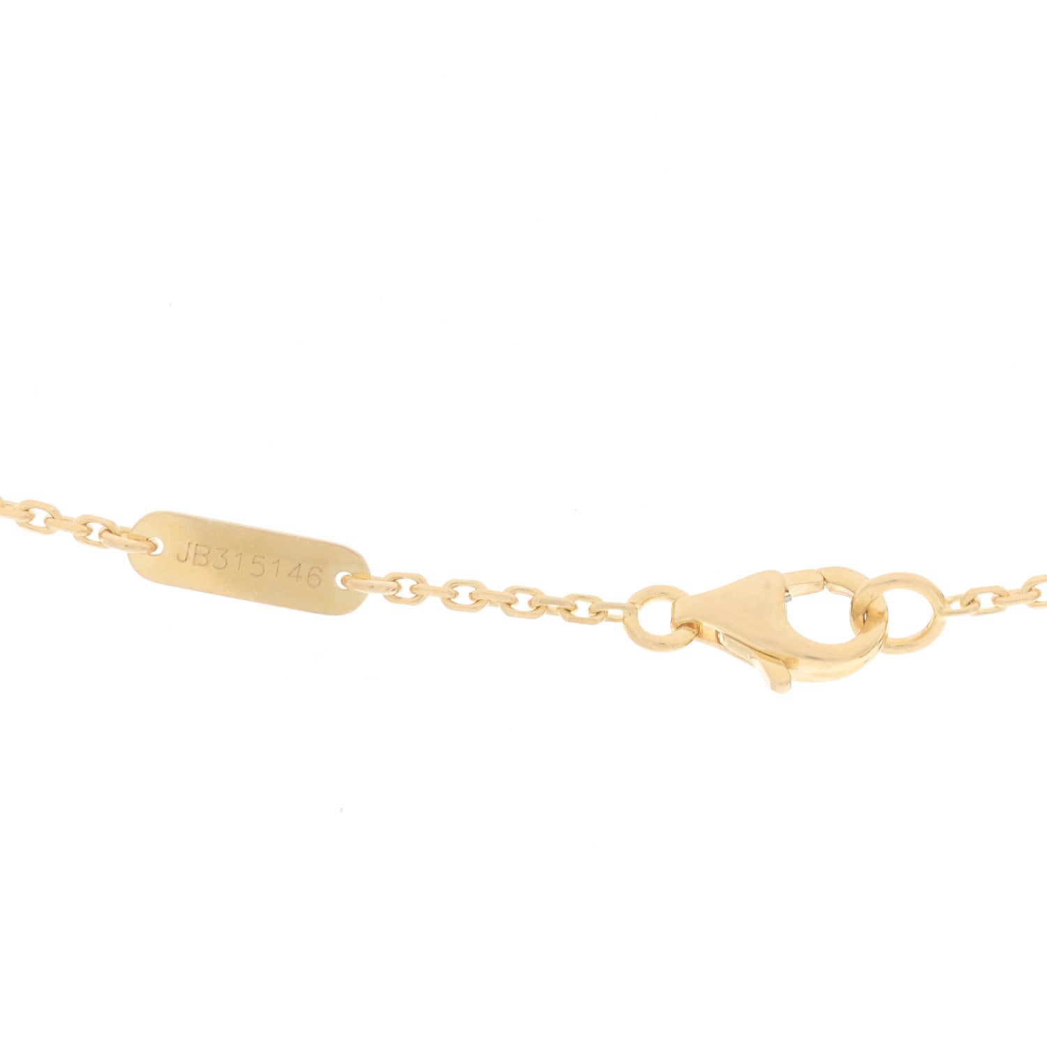 Van Cleef & Arpels 18K Yellow Gold Vintage Alhambra Pendant Necklace 4 of 6
