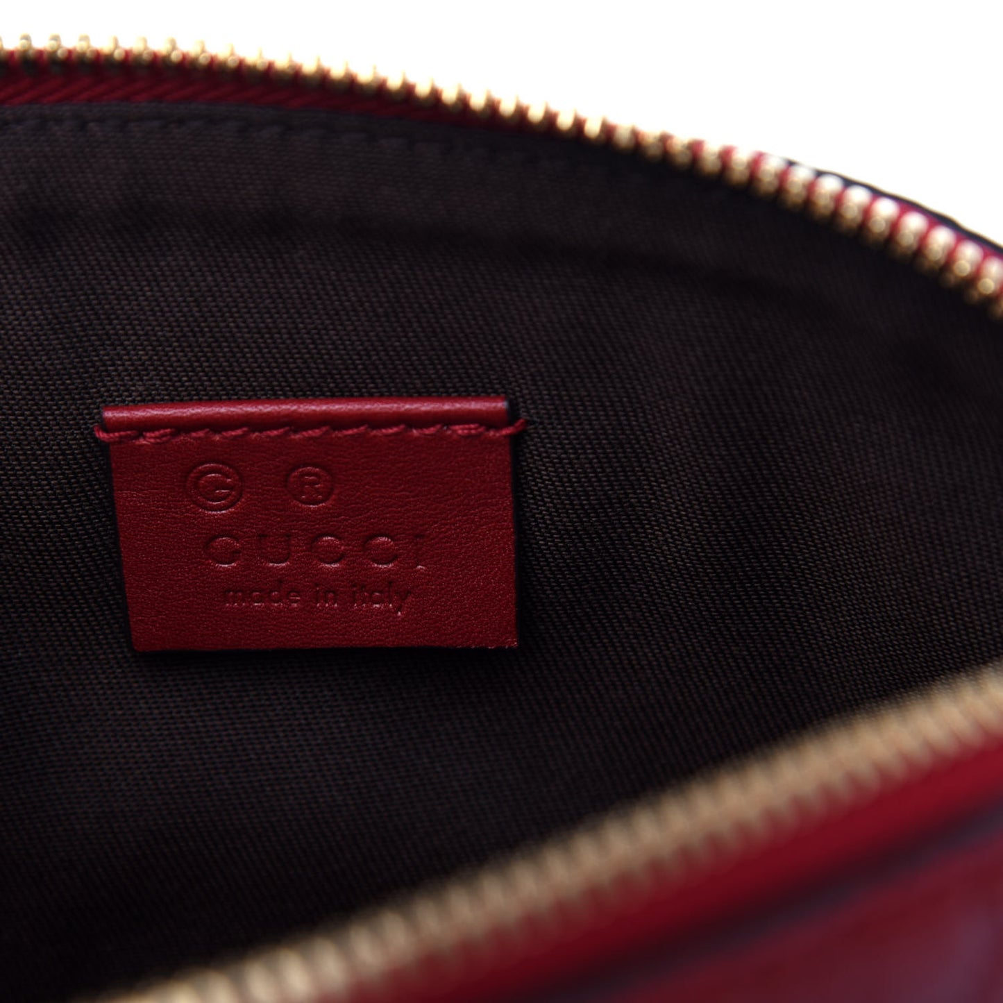 Microguccissima GG Cosmetic Case Red