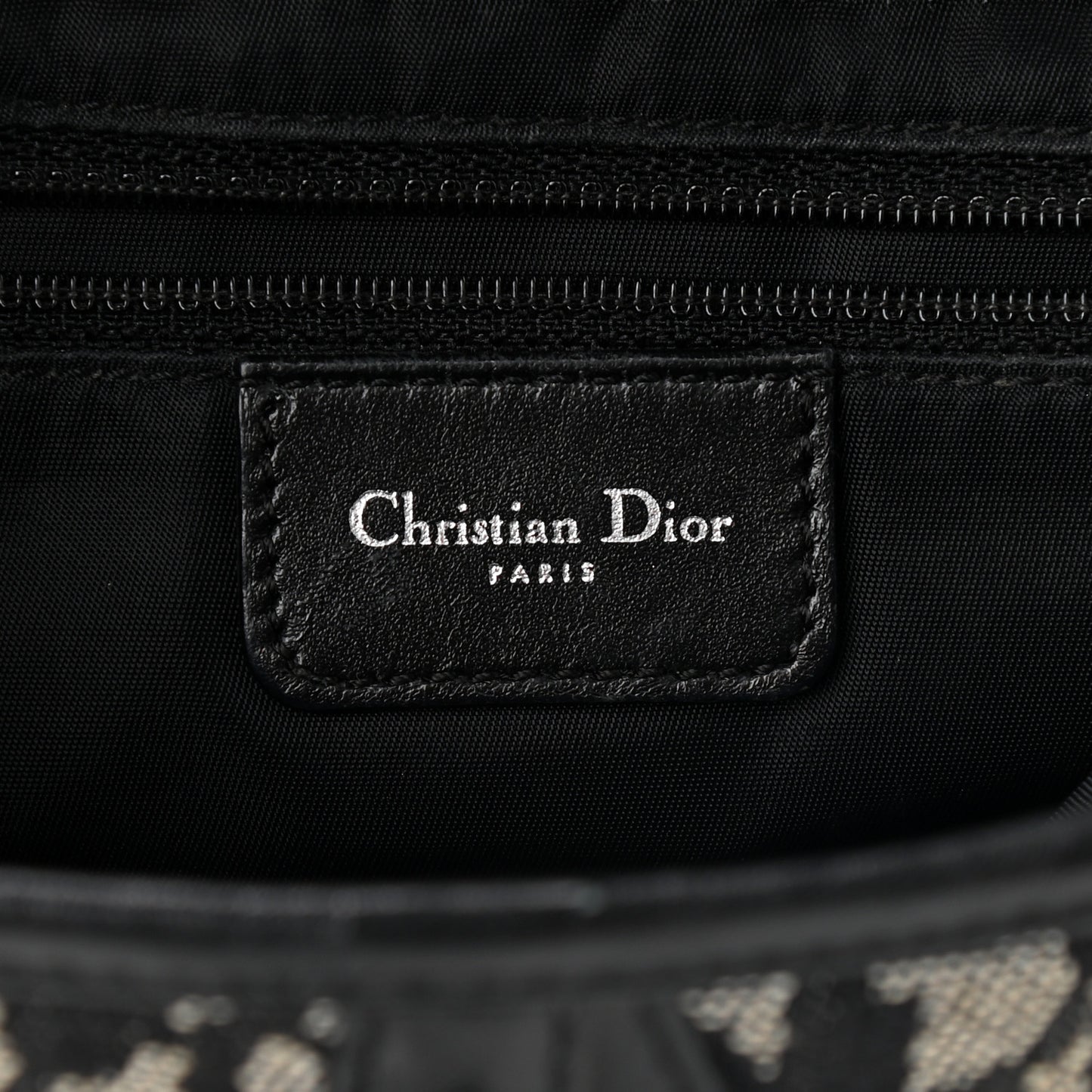 Monogram Saddle Bag Bag Black