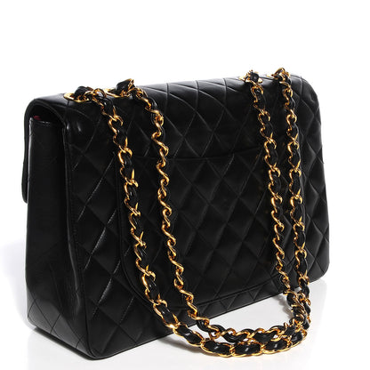 Chanel Lambskin XL Jumbo Flap Black 3 of 8