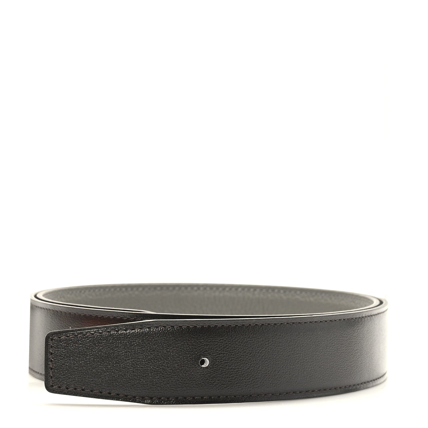 Hermes Box Togo 32mm Belt Strap 85/34 Ebene Gris Meyer 1 of 6