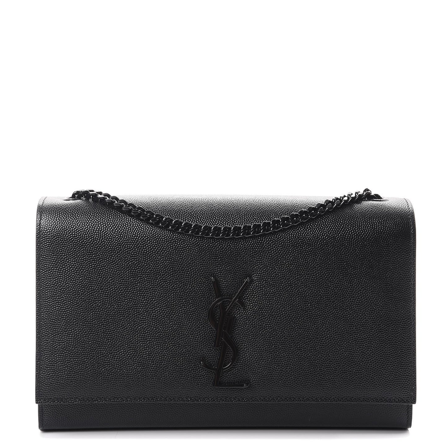Grain De Poudre Medium Classic Monogram Kate Satchel Black