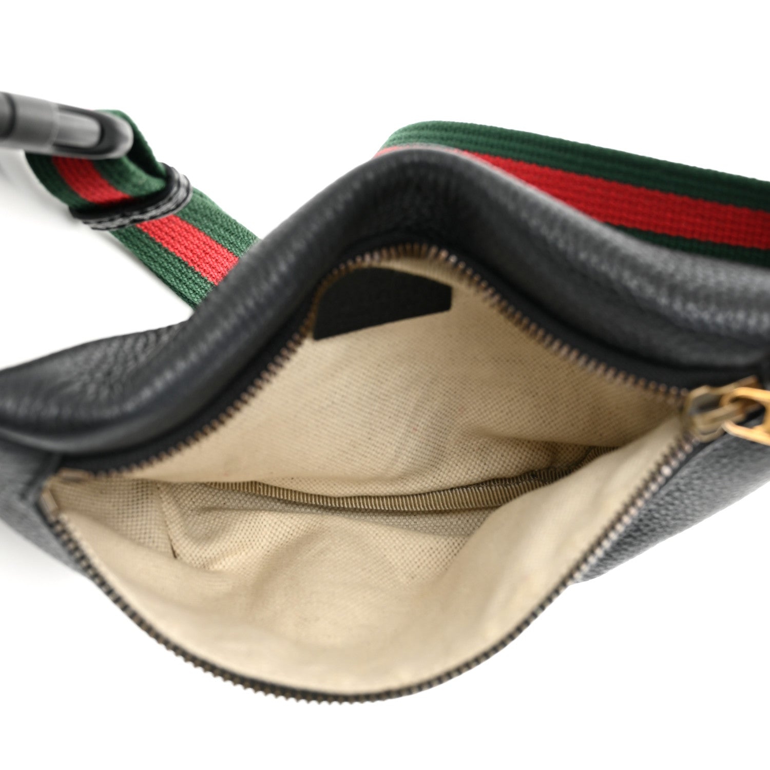 Gucci Grained Calfskin Small Logo Belt Bag Black 5 of 10