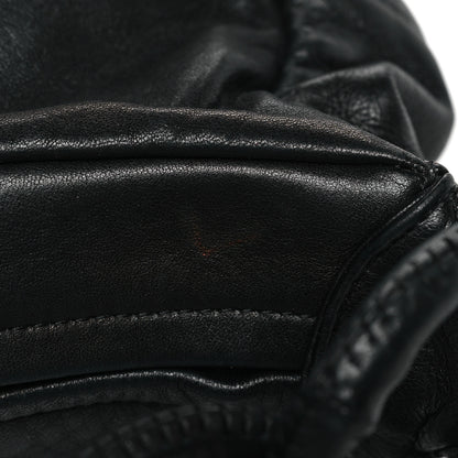 Chanel Lambskin Pleated CC Shoulder Bag Black 10 of 10