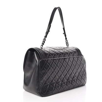 Chanel Lambskin Quilted Large Antik Boy Flap Black 3 of 10