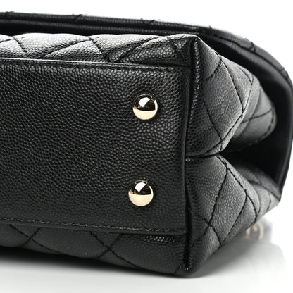 Chanel Caviar Quilted Mini Coco Handle Flap Black 9 of 9