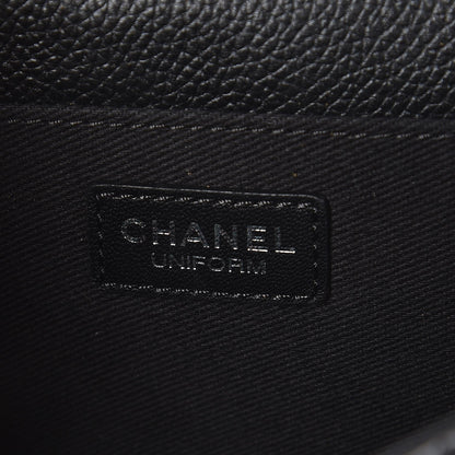 Chanel Grained Calfskin Quilted 2.55 Reissue Flap Belt Bag Clutch Black 5 of 7