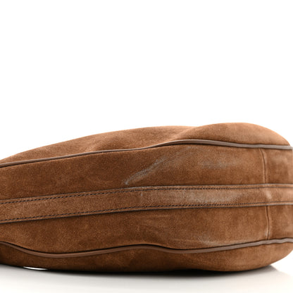Prada Scamosciato Large Arque Shoulder Bag Cacao 8 of 10
