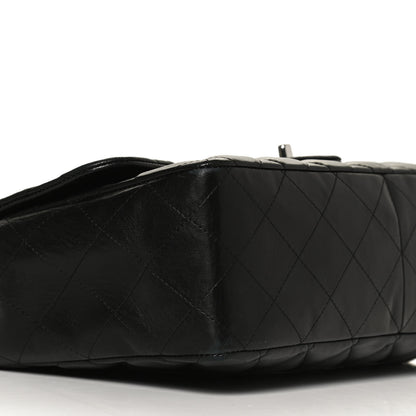 Chanel Lambskin Quilted Jumbo Flap Bijoux Chain Black 7 of 10