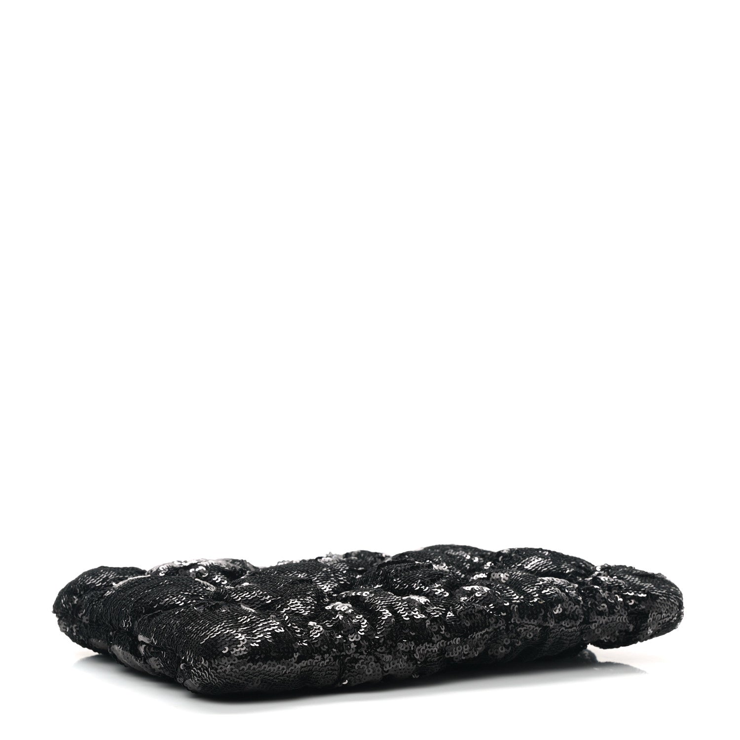 Chanel Sequins Quilted Large Chanel 19 Pouch Black 3 of 8