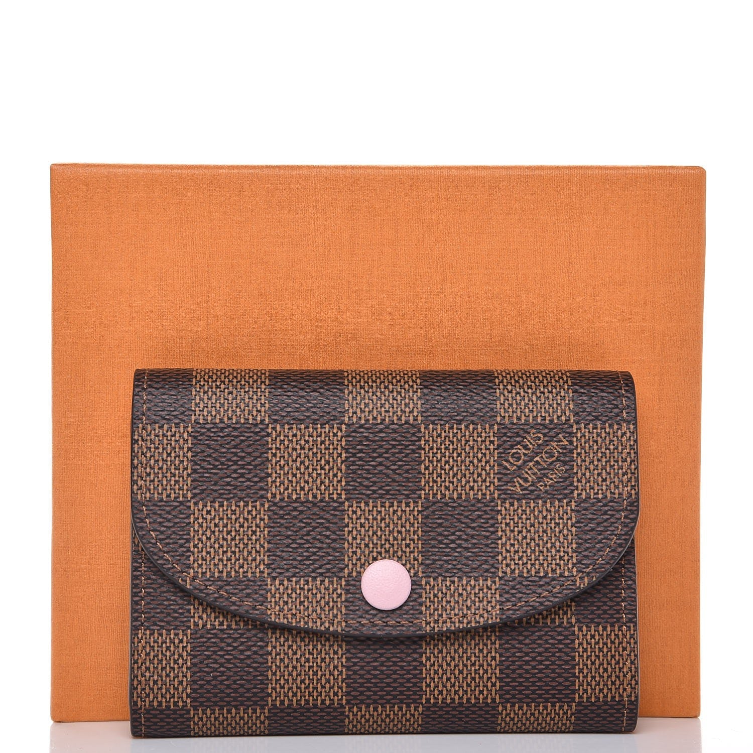 Louis Vuitton Damier Ebene Rosalie Coin Purse Rose Ballerine 8 of 8