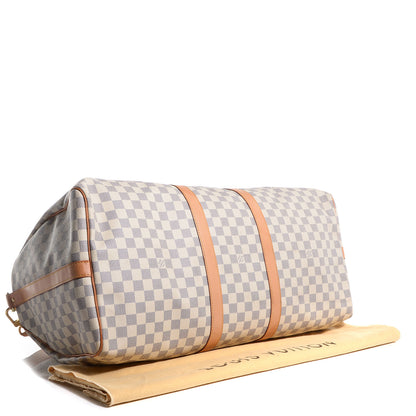 Louis Vuitton Damier Azur Keepall Bandouliere 55 4 of 7