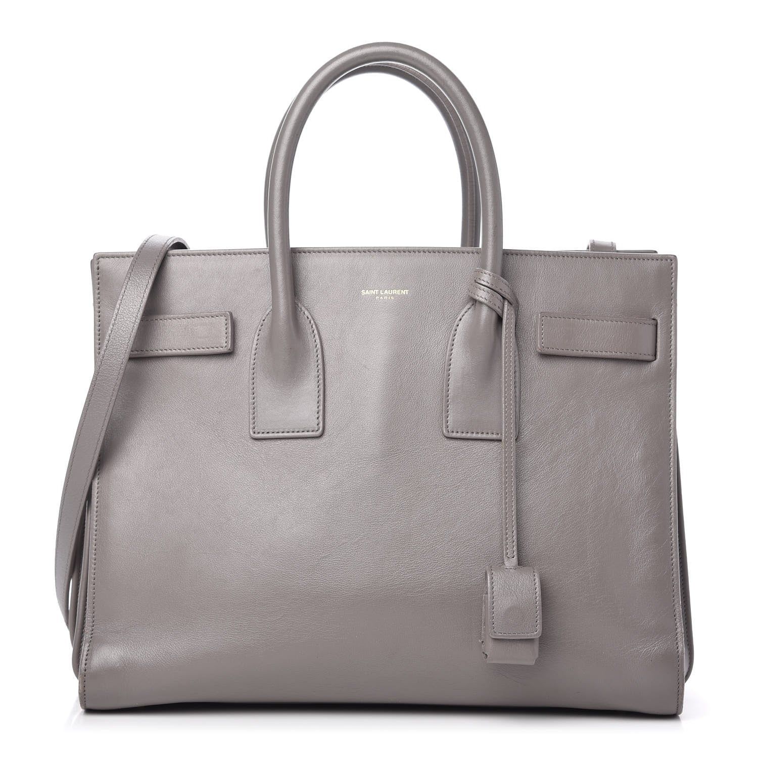 Saint Laurent Calfskin Small Sac De Jour Fog 1 of 12