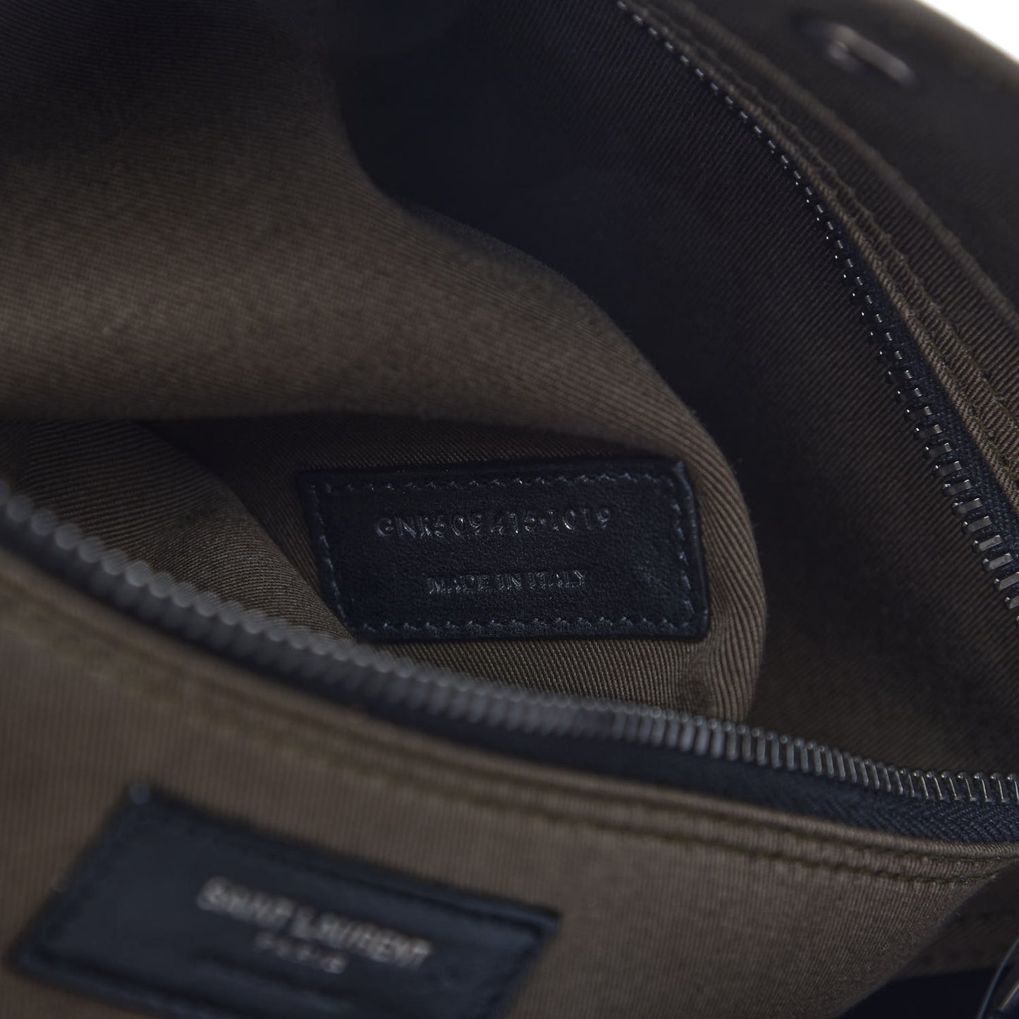 Linen Calfskin Rive Gauche Tote Khaki