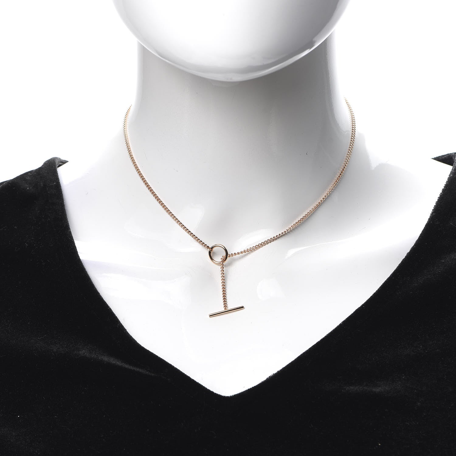 Hermes 18K Rose Gold PM Echappee Necklace ST 2 of 5