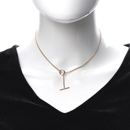Hermes 18K Rose Gold PM Echappee Necklace ST 2 of 5