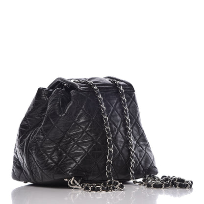 Chanel Glazed Calfskin Quilted Beijing Backpack Black 3 of 8