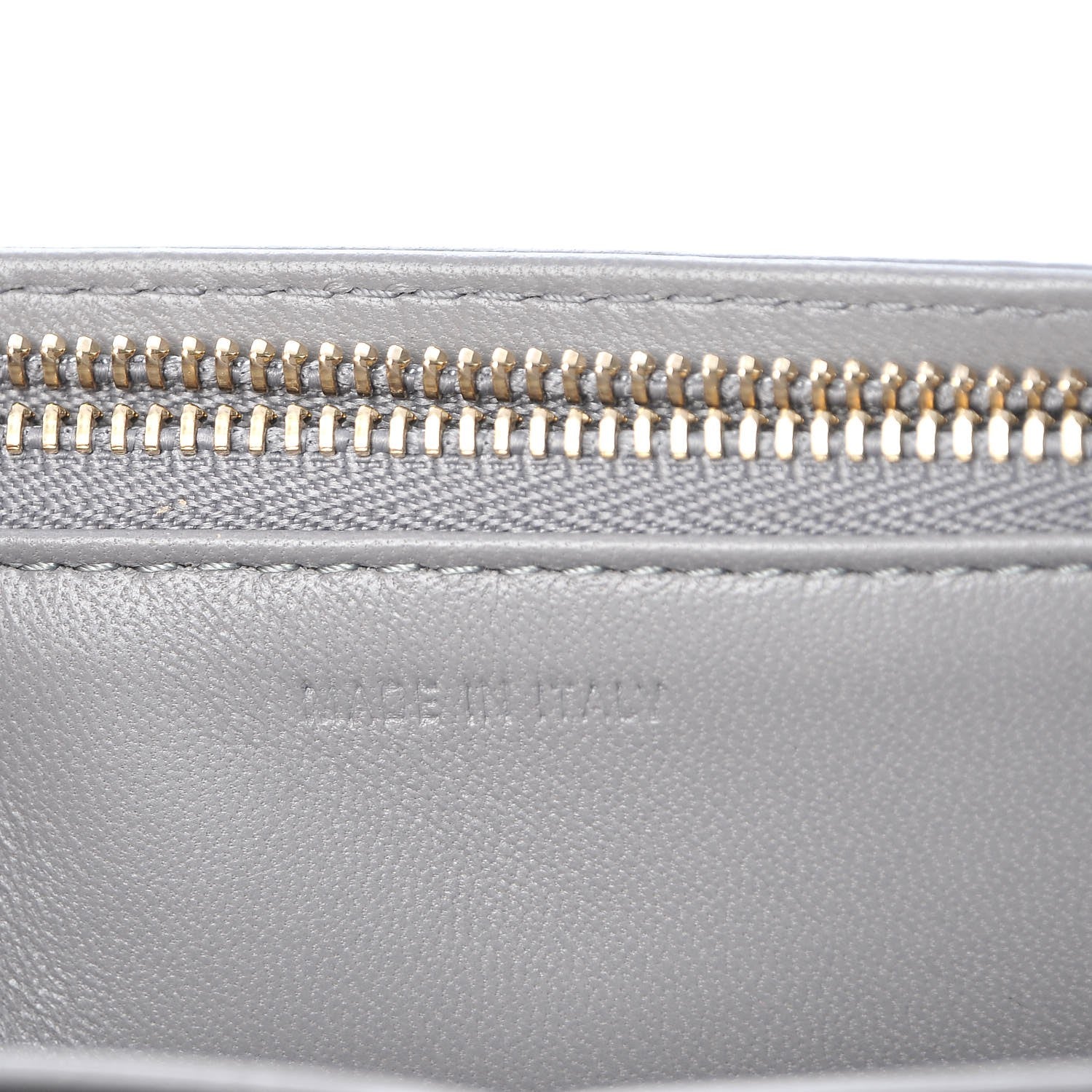 Christian Dior Grained Calfskin Diorama Wallet on Chain Pouch Gris 7 of 9