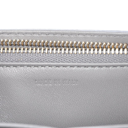 Christian Dior Grained Calfskin Diorama Wallet on Chain Pouch Gris 7 of 9