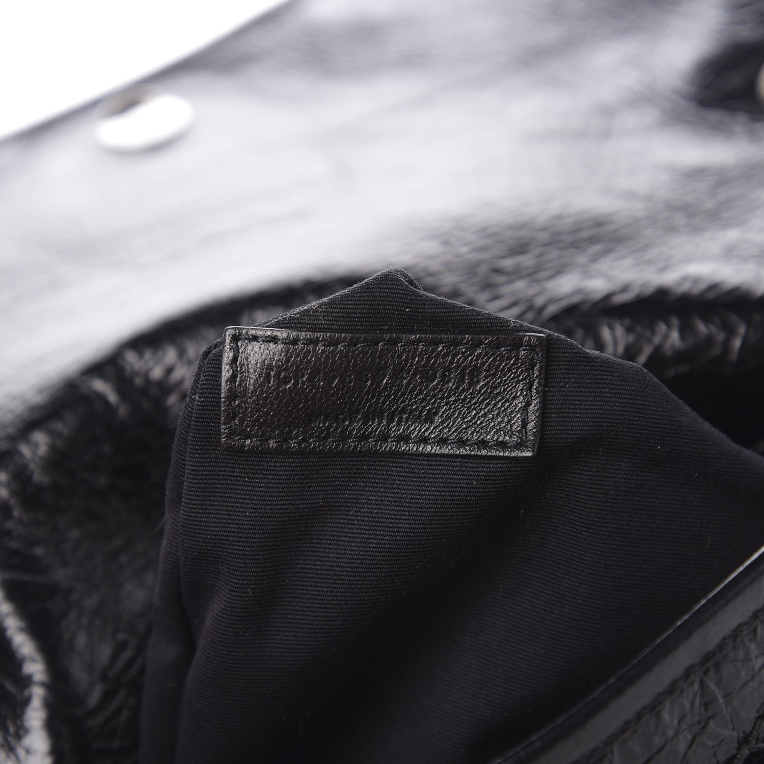 Saint Laurent Crinkled Calfskin Matelasse Monogram Medium Niki Chain Satchel Black 6 of 9