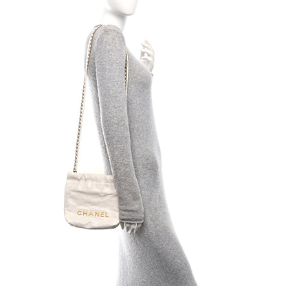 Chanel Shiny Calfskin Quilted Mini Chanel 22 White 2 of 10