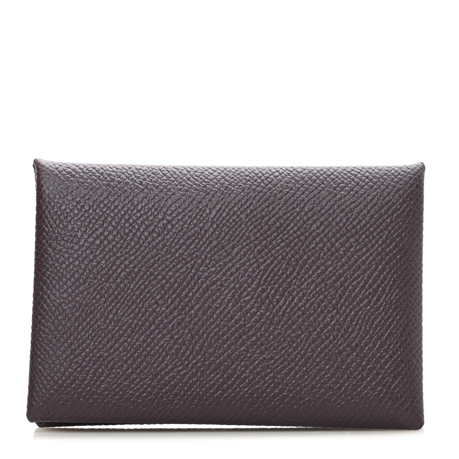 Hermes Epsom Calvi Card Case Raisin 1 of 8