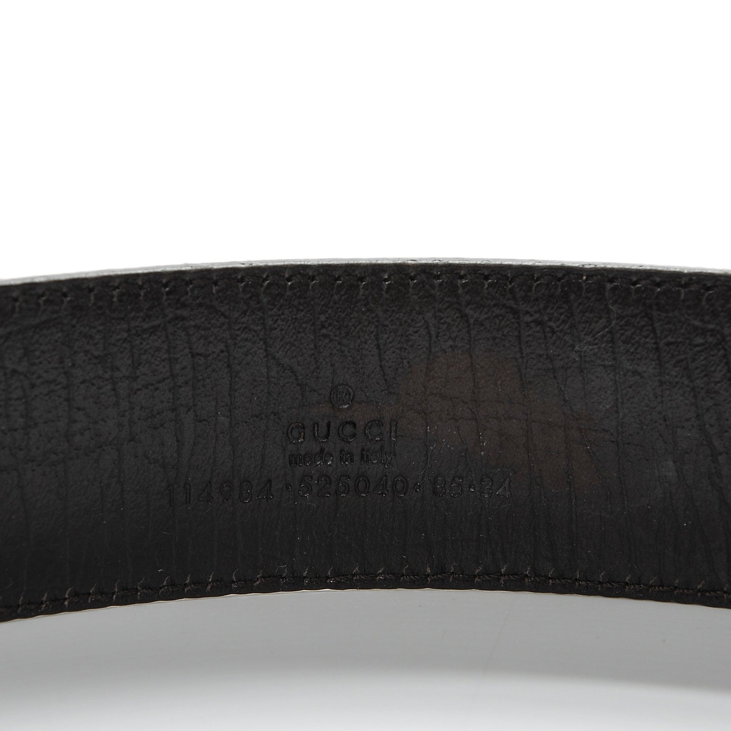 GG Plus Monogram Interlocking G Belt 85 34 Dark Brown
