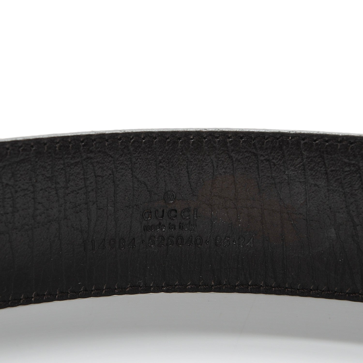 Gucci GG Plus Monogram Interlocking G Belt 85 34 Dark Brown 3 of 5
