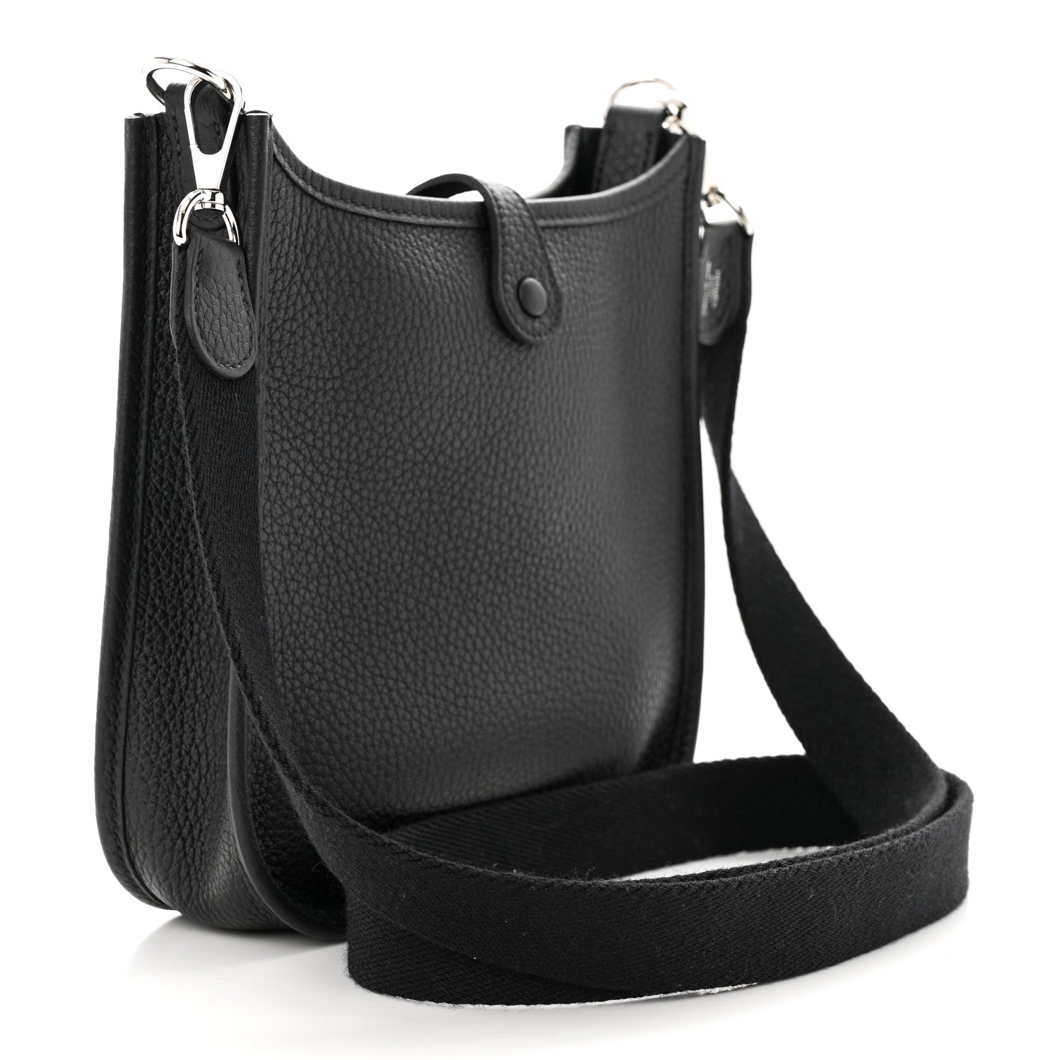 Hermes Taurillon Clemence Evelyne TPM Black 3 of 11
