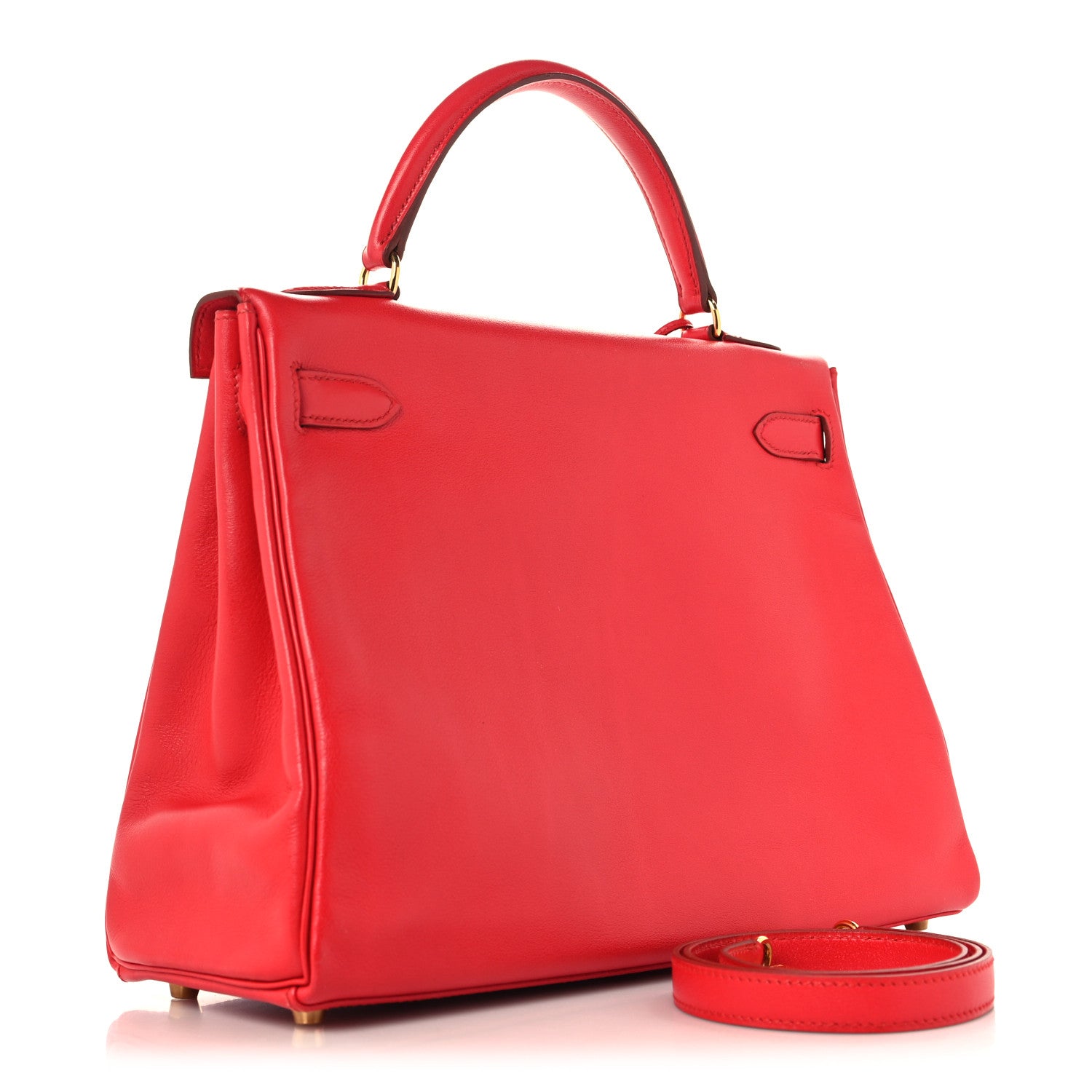 Hermes Swift Kelly Retourne 32 Vermillion 3 of 10