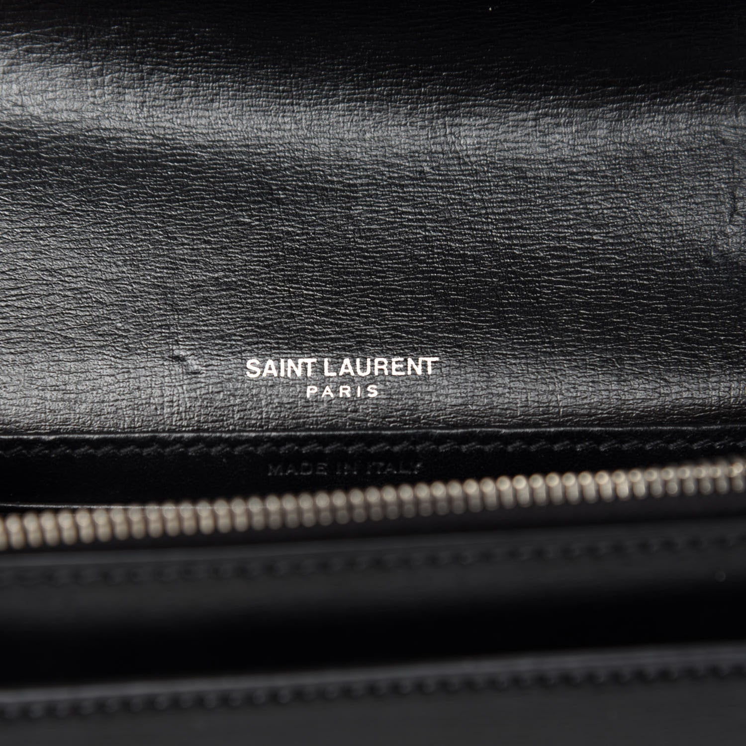 Saint Laurent Calfskin Monogram Sunset Chain Wallet Black 10 of 12