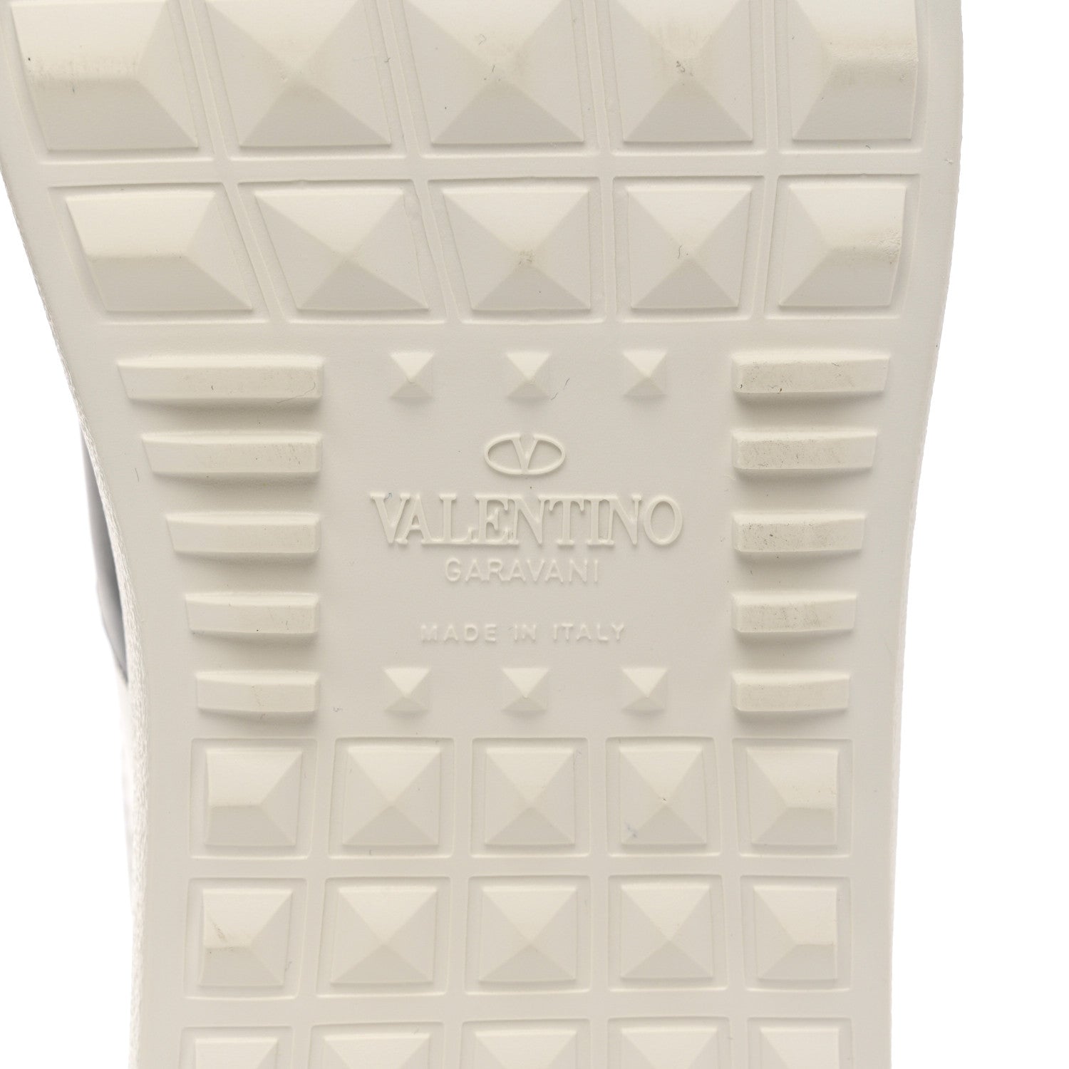 Valentino Garavani Calfskin Womens Rockstud Open Sneakers 36.5 White Black 6 of 8