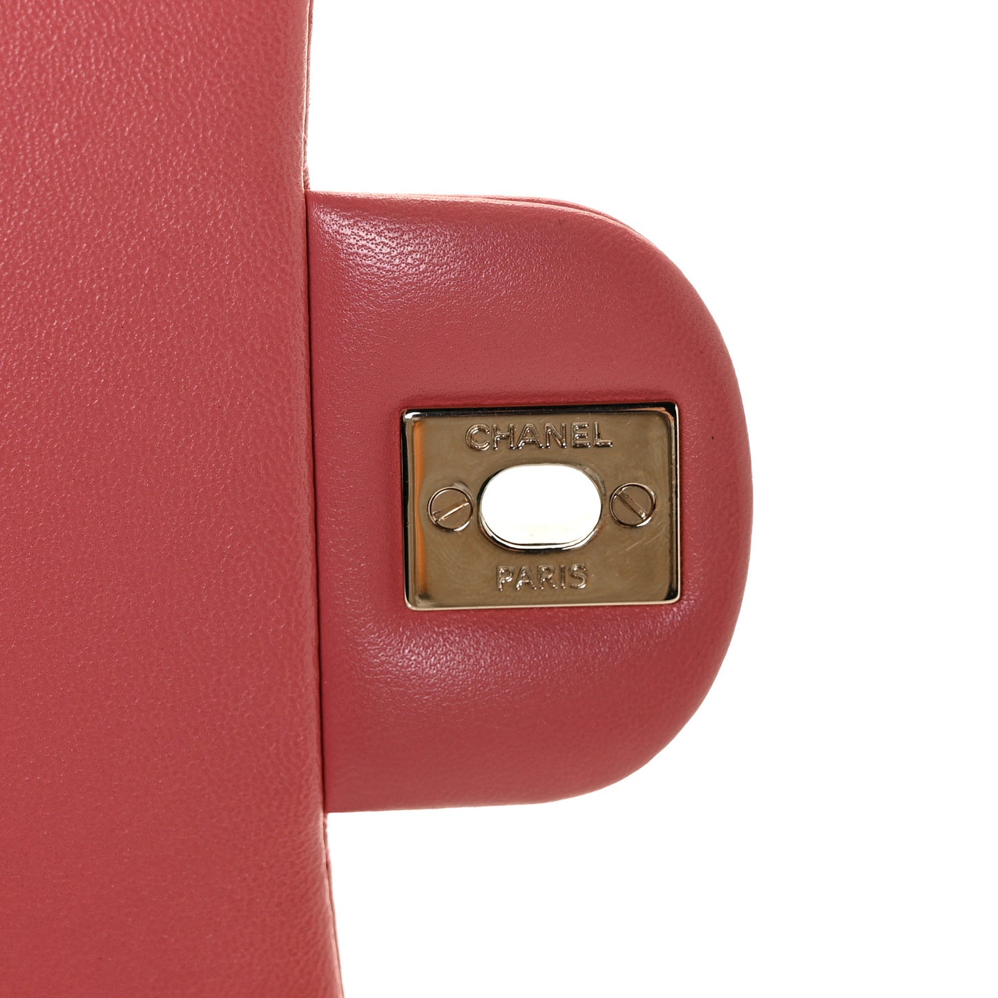 Lambskin Quilted Valentine Charms Mini Rectangular Flap Pink