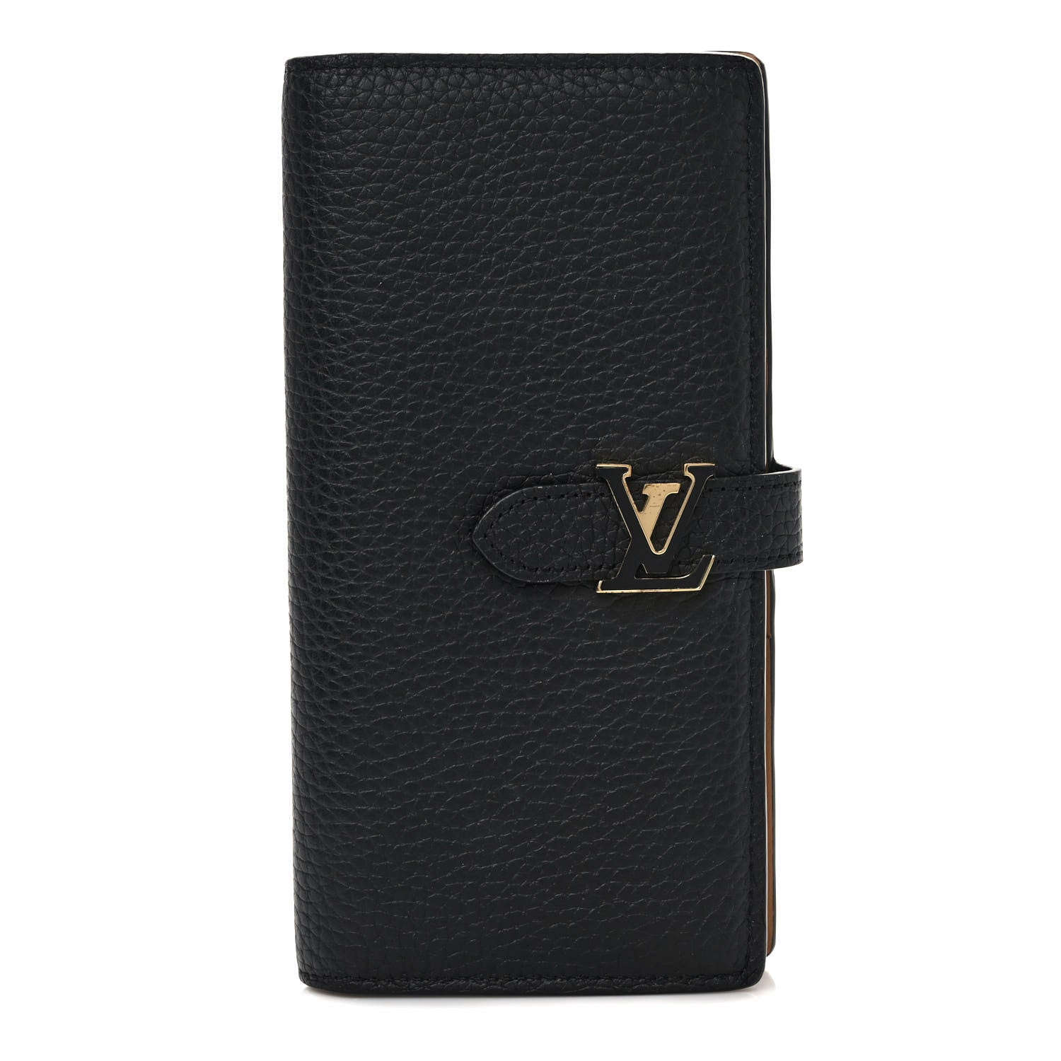 Louis Vuitton Taurillon LV Vertical Capucines Wallet Black Arizona 1 of 7