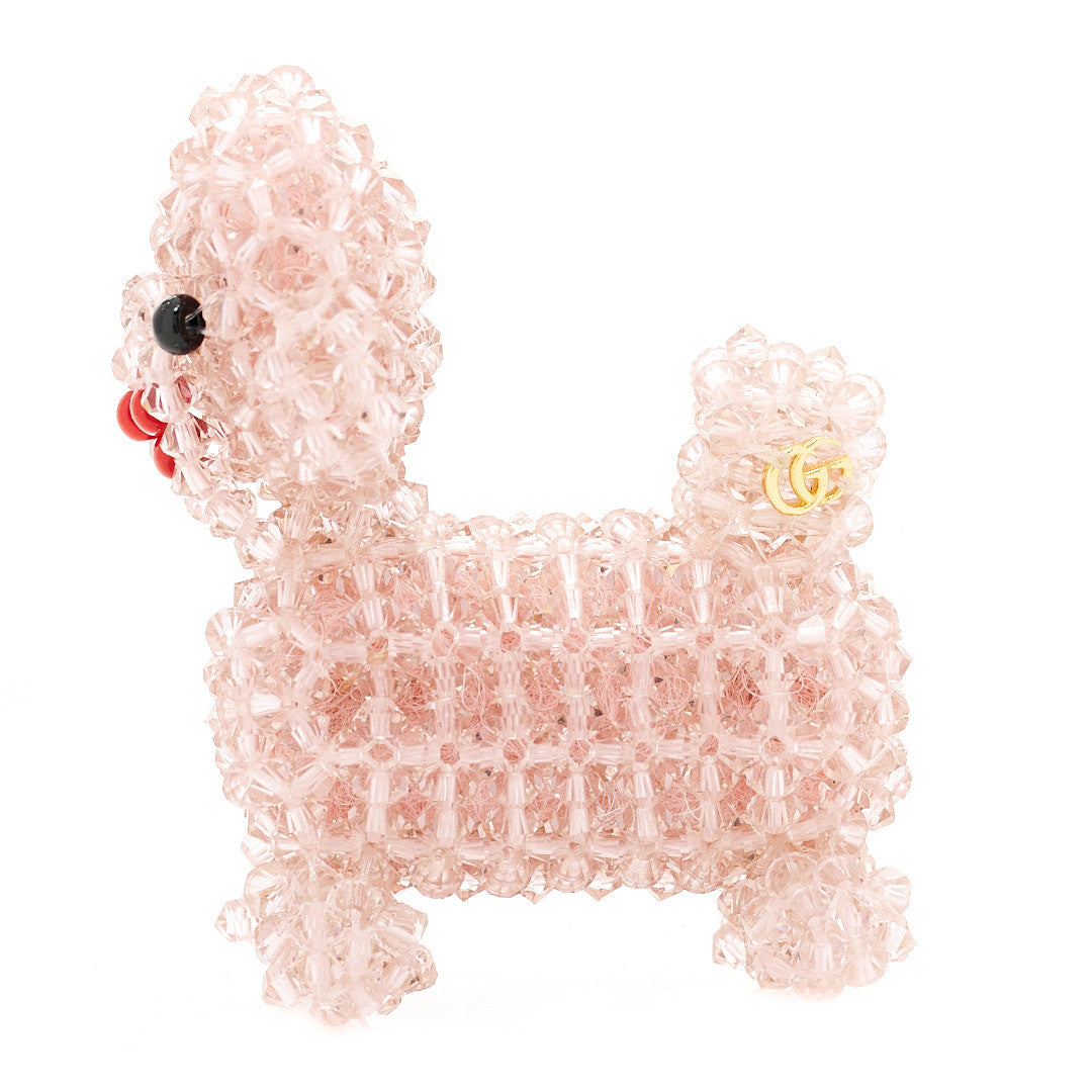 Gucci Beaded Dog Brooch Pink 1 of 6