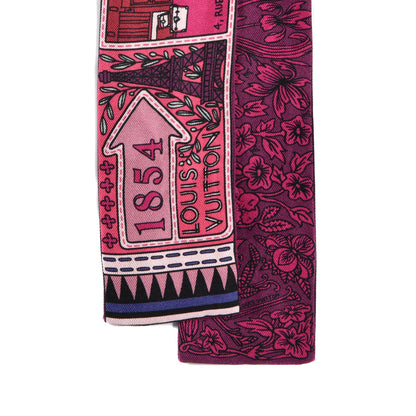Louis Vuitton Silk Jeu De Louis BB Bandeau Magenta 2 of 5