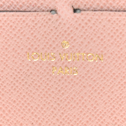 Louis Vuitton Damier Azur Clemence Wallet Rose Ballerine 5 of 8