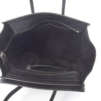 Celine Drummed Calfskin Micro Luggage Black 5 of 9