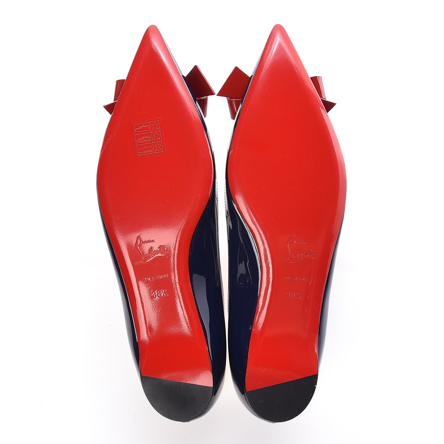 Christian Louboutin Patent Specchio PVC Suspenodo Flats 38.5 Eclipse 5 of 7