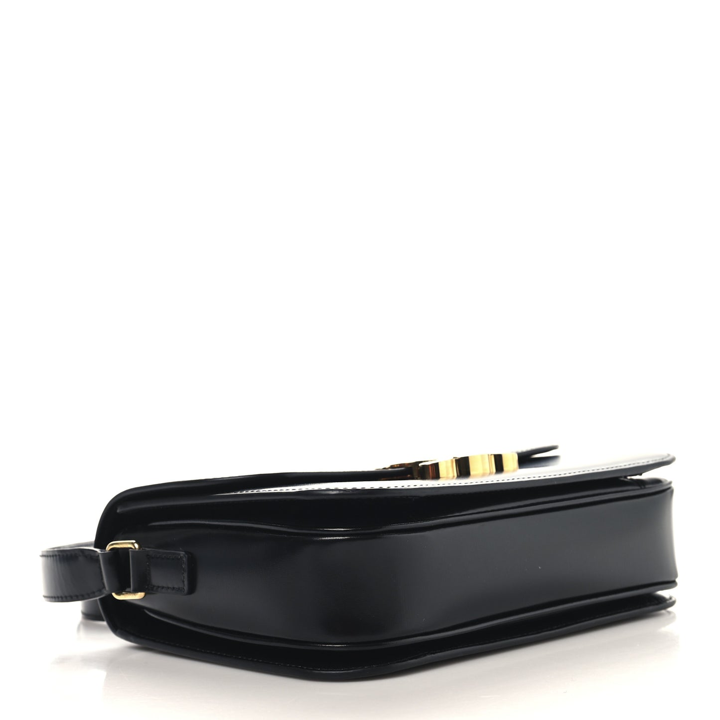 Shiny Calfskin Medium Triomphe Black
