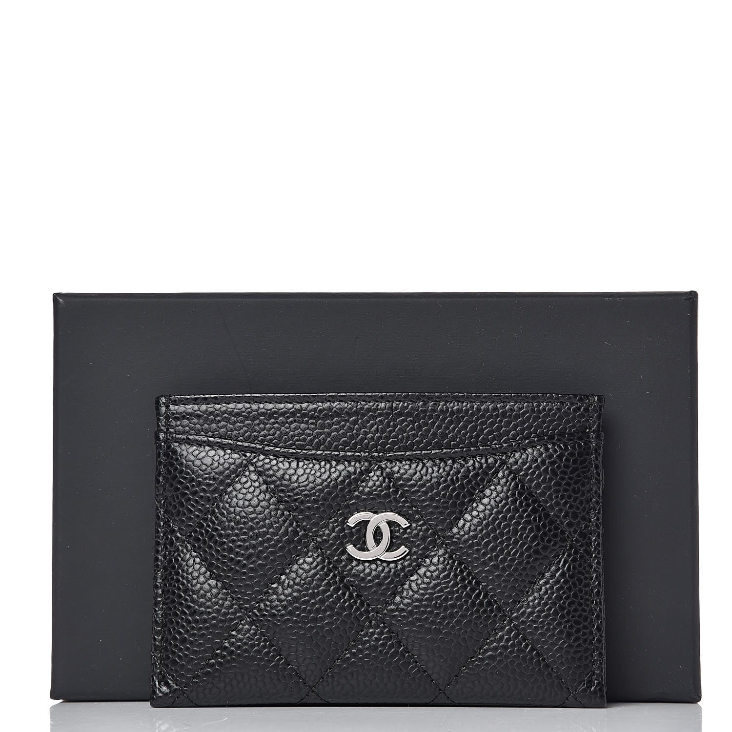 Chanel Caviar Quilted Card Holder Black 9 of 9