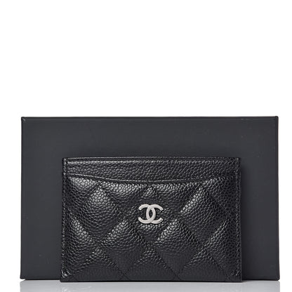 Chanel Caviar Quilted Card Holder Black 9 of 9