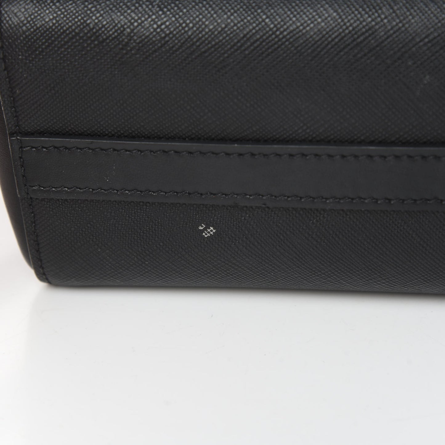 Saffiano Soft Calfskin Zippered Tote Black