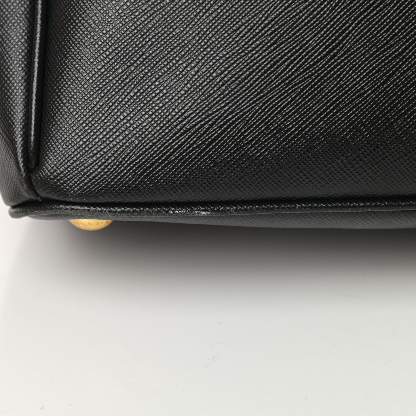 Saffiano Small Galleria Double Zip Tote Black