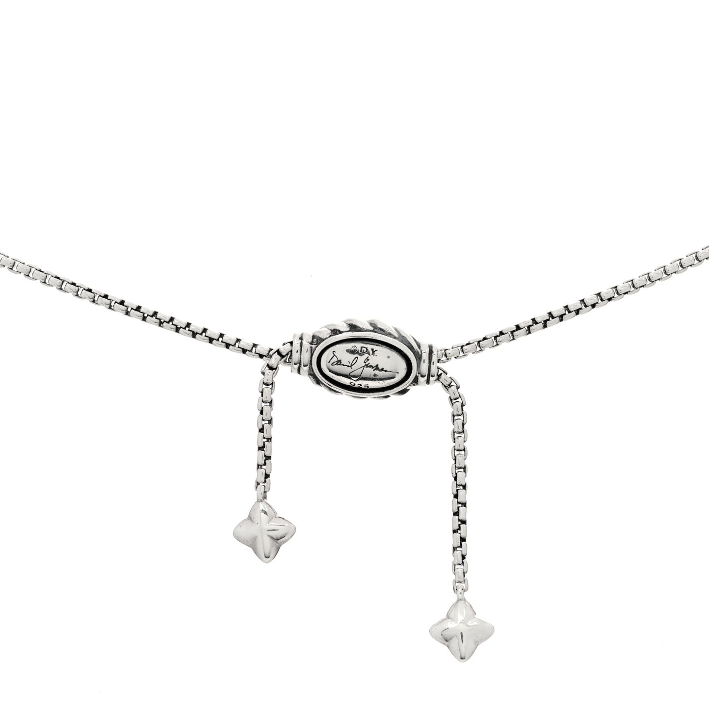 Sterling Silver 14K Yellow Gold 28mm Crossover Pendant Necklace