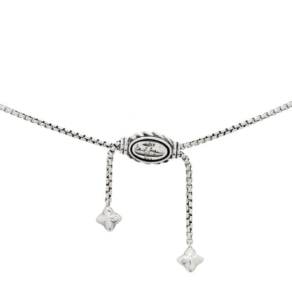 David Yurman Sterling Silver 14K Yellow Gold 28mm Crossover Pendant Necklace 3 of 3